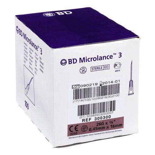 BD - Igły 0.45mm/16mm 26G Luer 100szt.
