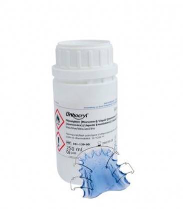 D - Orthocryl płyn 250ml neonowy niebieski