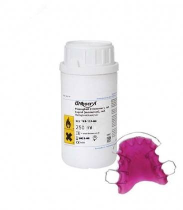 D - Orthocryl płyn 250ml neonowy różowy
