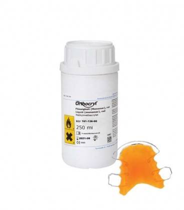 D - Orthocryl płyn 250ml neonowy pomarańczowy