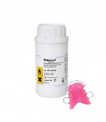 D - Orthocryl płyn 250ml różowy
