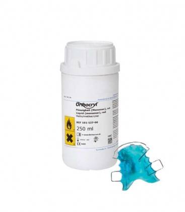 D - Orthocryl płyn 250ml turkusowy