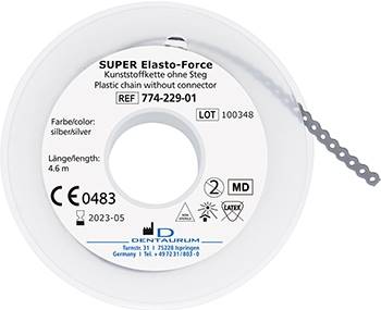 D - Ligatura Elasto-Force ooo srebrna 4.6m