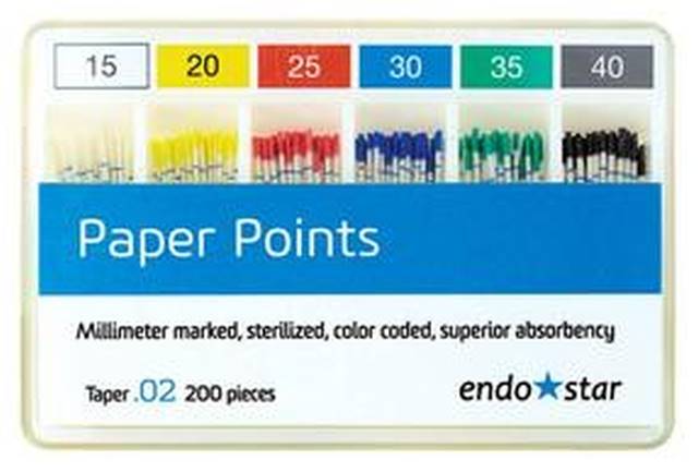 Poldent - Sączki papier.06 30 niebie100sztEndostar