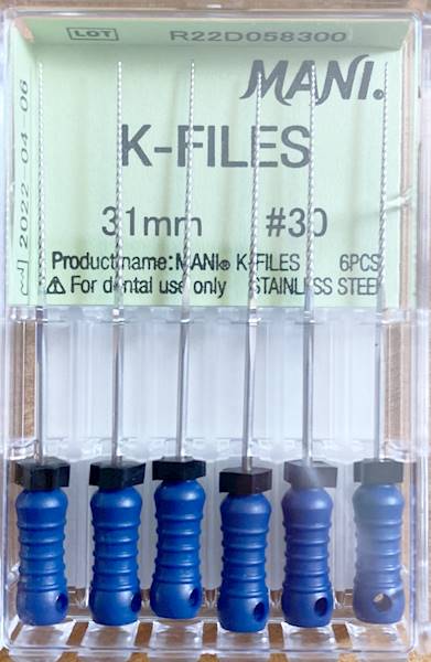 Mani - Pilniki K 31mm 30 6szt. niebieskie