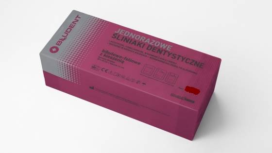 Mustaf - Śliniak 50szt. burgund-44 dentystyczny