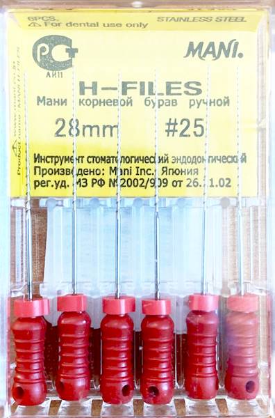 Mani - Pilniki H 28mm 25 6szt.