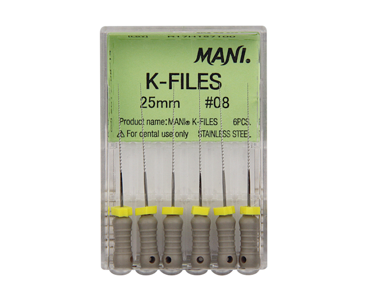 Mani - Pilniki K 25mm 08 6szt.szare