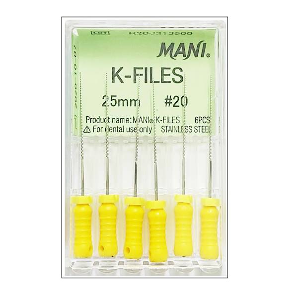 Mani - Pilniki K 25mm 20 6szt.żółte