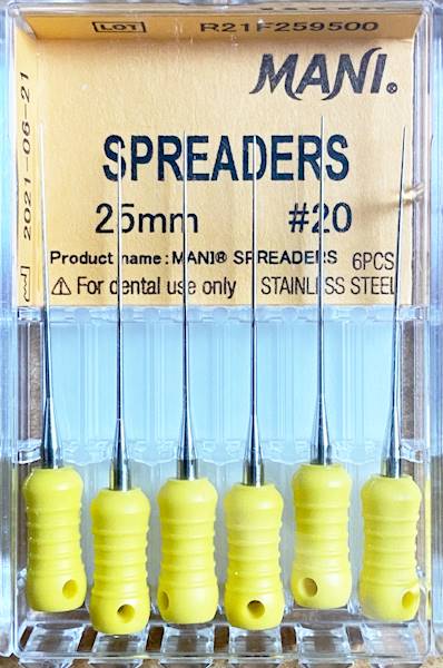 Mani - Spreader 25mm 20 6szt.żółte