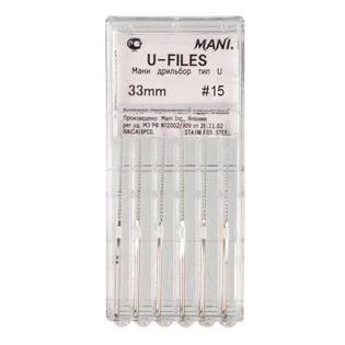 Mani - Pilniki U 33mm 15 6szt. białe