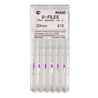 Mani - Pilniki U 33mm 10 6szt. fiolet