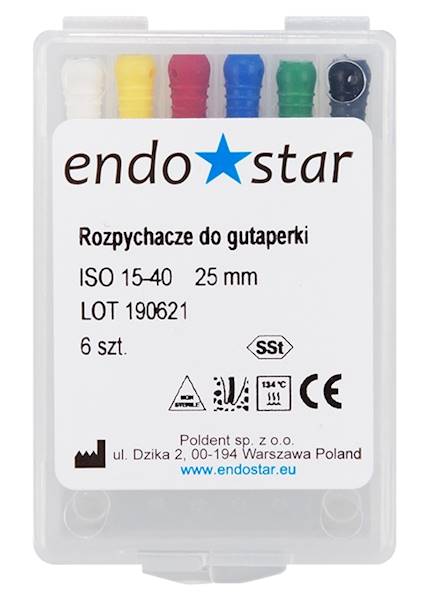 Poldent - Rozpychacze do gutaperki 25mm 25 6szt.