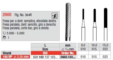 Edenta - 2660.103.023 frez do frezowania