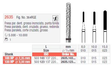 Edenta - 2635.010 frez do frezowania