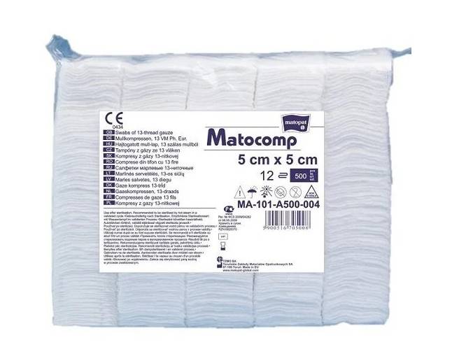 TZMO - Kompresy niejał.baweł.17n 8w 5x5 500szt.