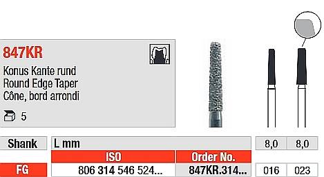 Edenta - 847KR.314.023 Diament FG