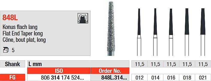 Edenta - 848L.314.014 Diament FG
