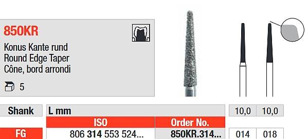 Edenta - 850KR.314.014 Diament FG