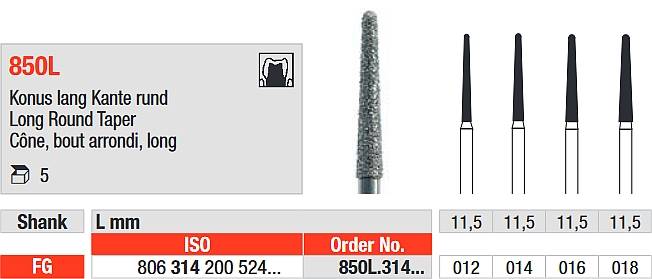 Edenta - 850L.314.014 Diament FG
