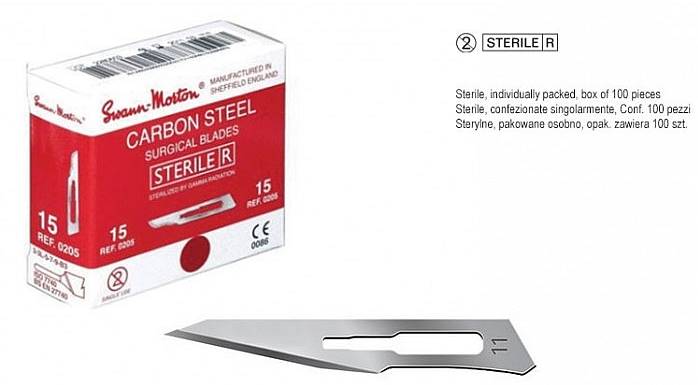 Falcon - Ostrze skalpela 11 Swann Morton 100szt.