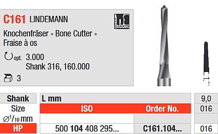 Edenta - C161.104.016 HP wiertło chirurgiczne
