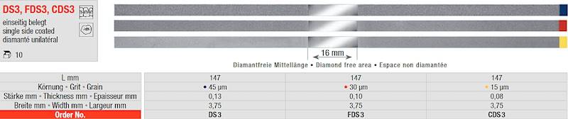 Edenta - Paski ścierne diamentowe 10szt.żółte