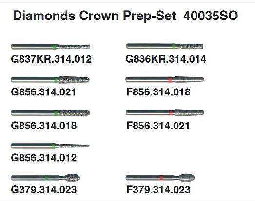 Edenta - Crown Prep-Set