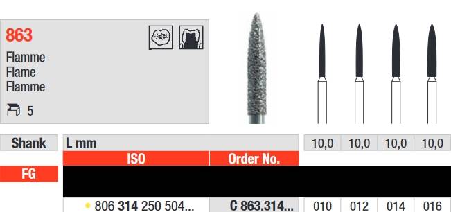 Edenta - C863.314.012 Diament FG