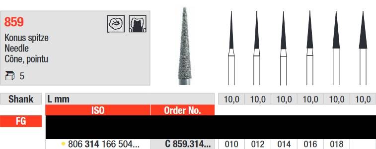 Edenta - C859.314.012 Diament FG