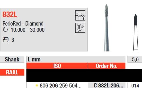 Edenta - C832L.206.014 Diament RA