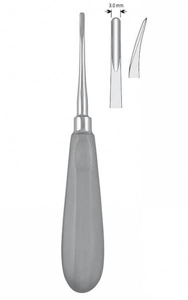 Falcon - Dźwignia luksator wygięta 3mm Fig.4