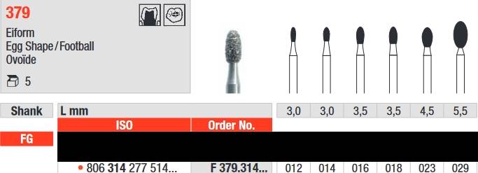 Edenta - F379.314.014 Diament FG