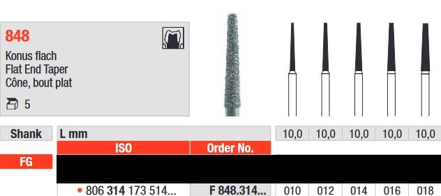 Edenta - F848.314.014 Diament FG