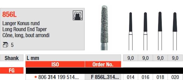 Edenta - F856L.314.014 Diament FG