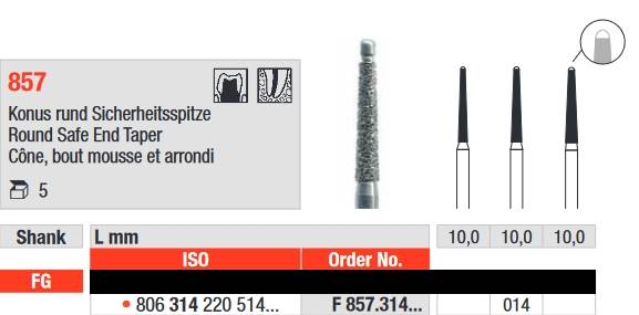 Edenta - F857.314.014 Diament FG