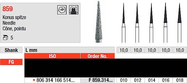 Edenta - F859.314.010 Diament FG