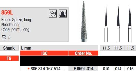 Edenta - F859L.314.014 Diament FG