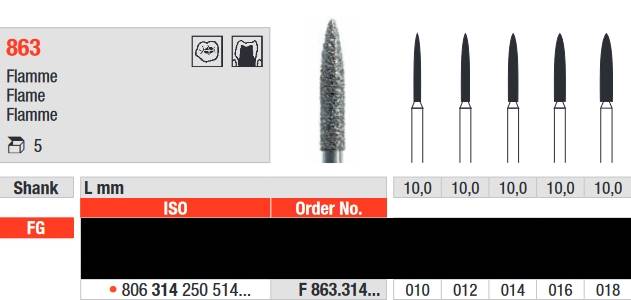 Edenta - F863.314.016 Diament FG