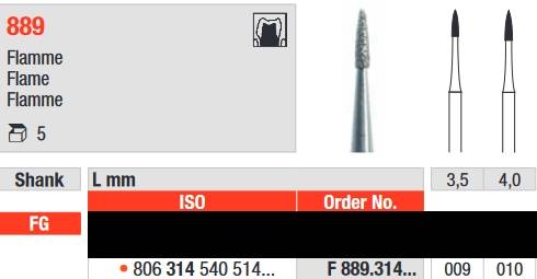 Edenta - F889.314.009 Diament FG