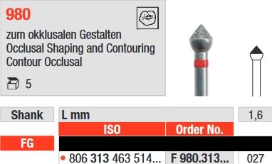 Edenta - F980.314.027 Diament FG
