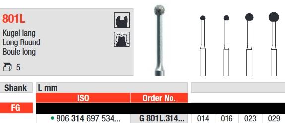 Edenta - G801L.314.029 Diament FG