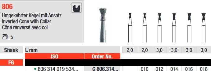 Edenta - G806.314.016 Diament FG