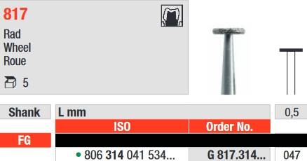 Edenta - G817.314.047 Diament FG
