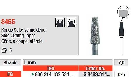 Edenta - G846S.314.025 Diament FG