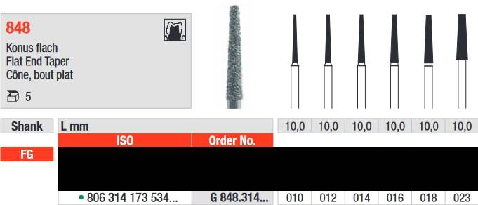 Edenta - G848.314.018 Diament FG