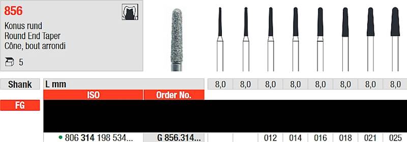 Edenta - G856.314.016 Diament FG