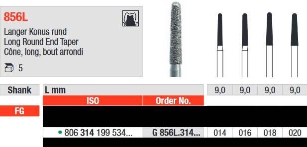Edenta - G856L.314.016 Diament FG