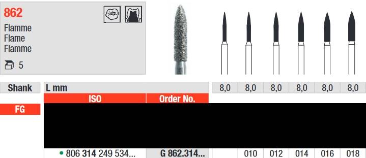 Edenta - G862.314.016 Diament FG