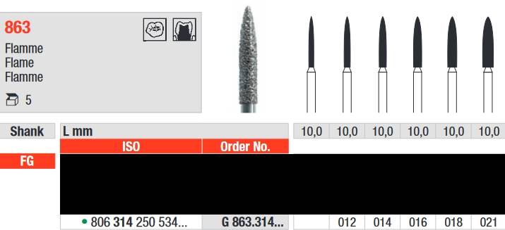 Edenta - G863.314.018 Diament FG